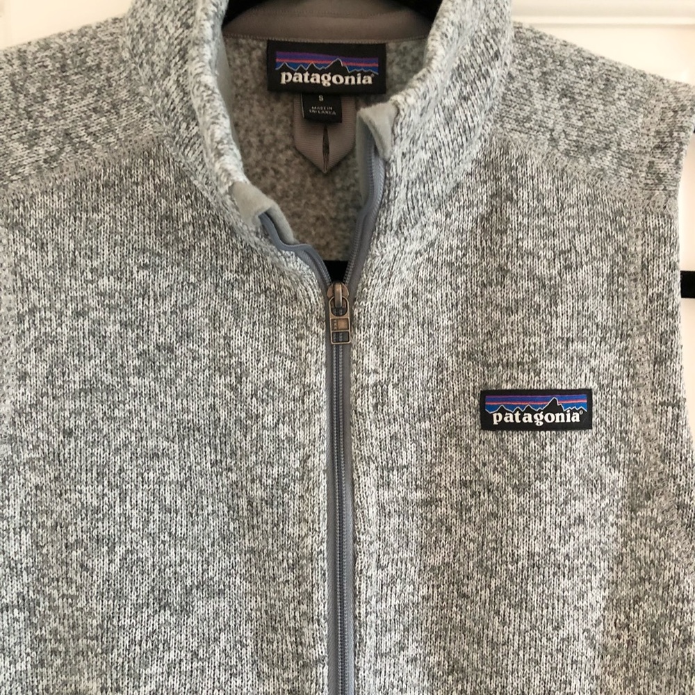 Patagonia Grey Knit Better Sweater Fleece Zipper Vest - Picture 2 of 3